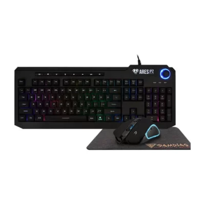 Gamdias Ares P2 Gaming Keyboard, Mouse And Mouse Pad Combo (3 in 1)