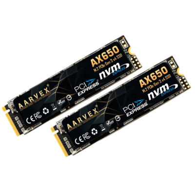 Aarvex AX650 M.2 1024GB NVM Express M.2 NVMe PCIe Gen3x4 High Performance SSD